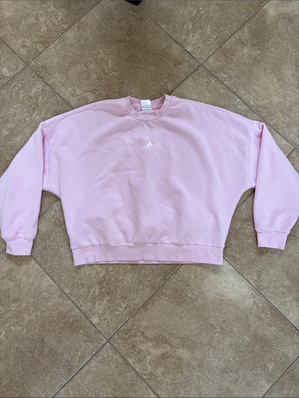 Women’s Adidas Pink Cropped Sweatshirt